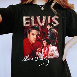 Elvis Presley King Of Rock & Roll T-shirt, Elvis Presley Signature Shirt, The Ki